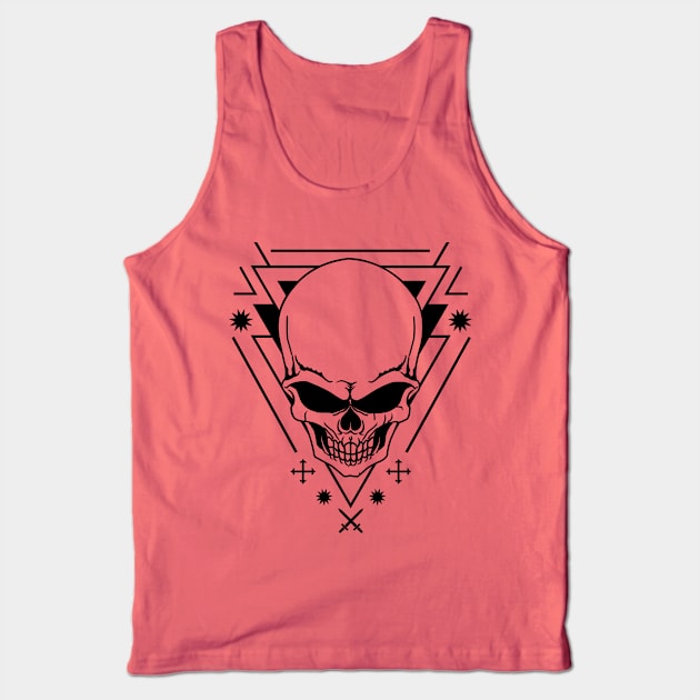 Skull Smile Starshine Tank Top by machmigo